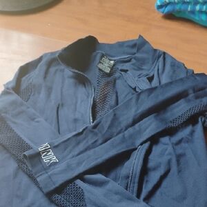 PINK Victoria's Secret Navy Blue Varsity Jacket
